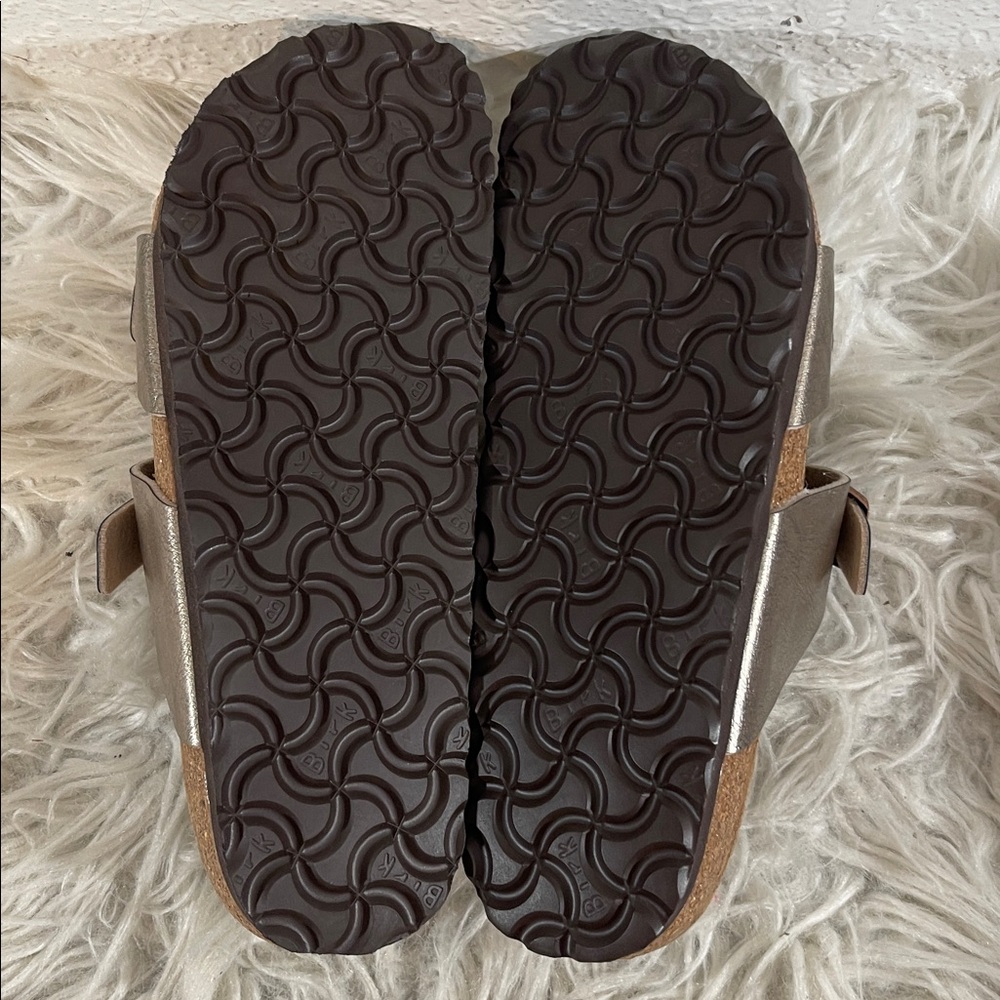 BIRKENSTOCK Sydney BS Graceful Taupe Sandal Slip In Leather Size 6 Unisex NEW - Picture 11 of 15